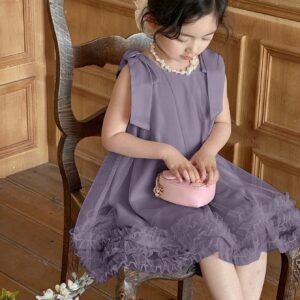 فستان بناتي صيفي أنيق – تصميم أميرات ناعم